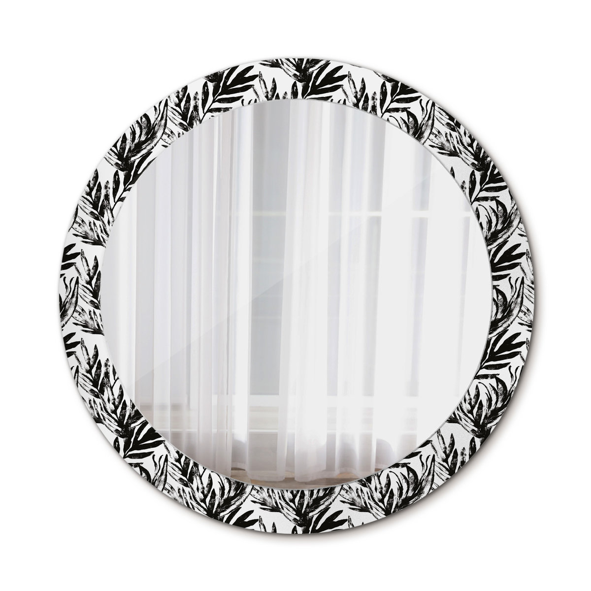 Nowoczesne Lustro do Salonu Monstera 80cm