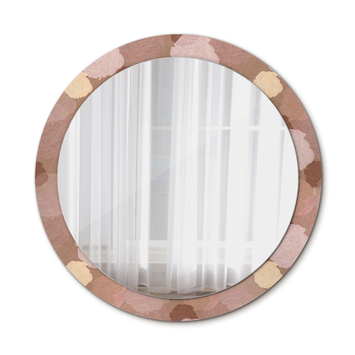 Lustro do Łazienki Glamour Róże kompozycja 90cm