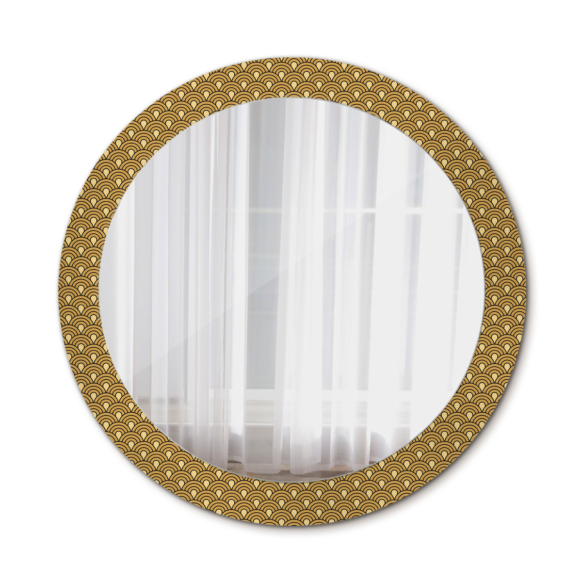Lustro do Łazienki w Ramie Retro wzór 80cm