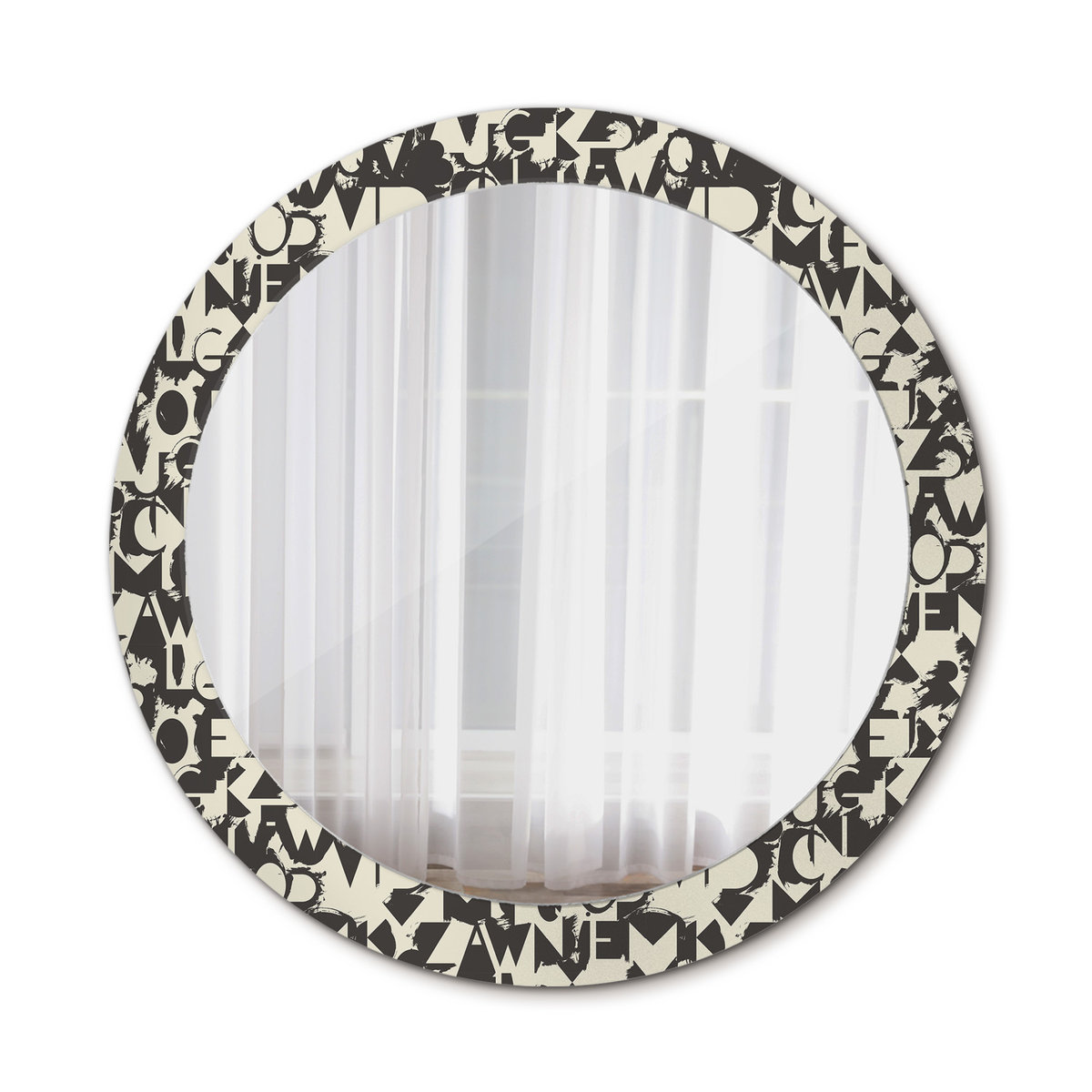 Lustro do Łazienki Litery 80cm