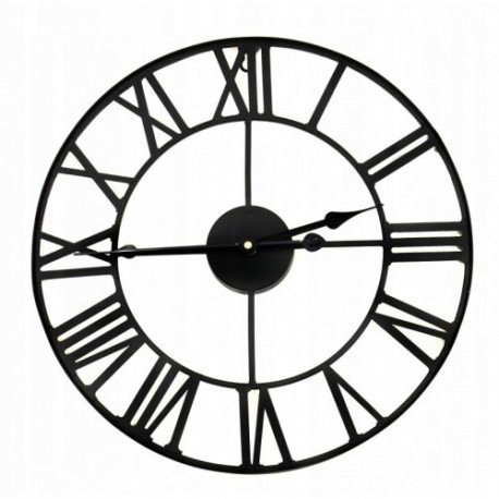 Metalowy Zegar Ścienny 60 Cm Vintage Loft Rzymski