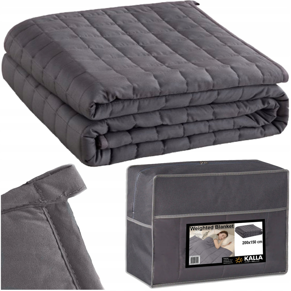 Kołdra Obciążeniowa Koc Sensoryczny 200X150 8 Kg