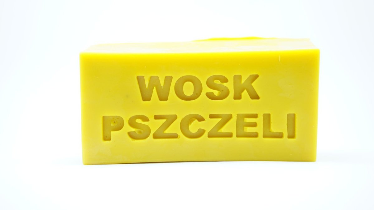 Wosk pszczeli w kształcie kostki z napisem 500g 3 szt.