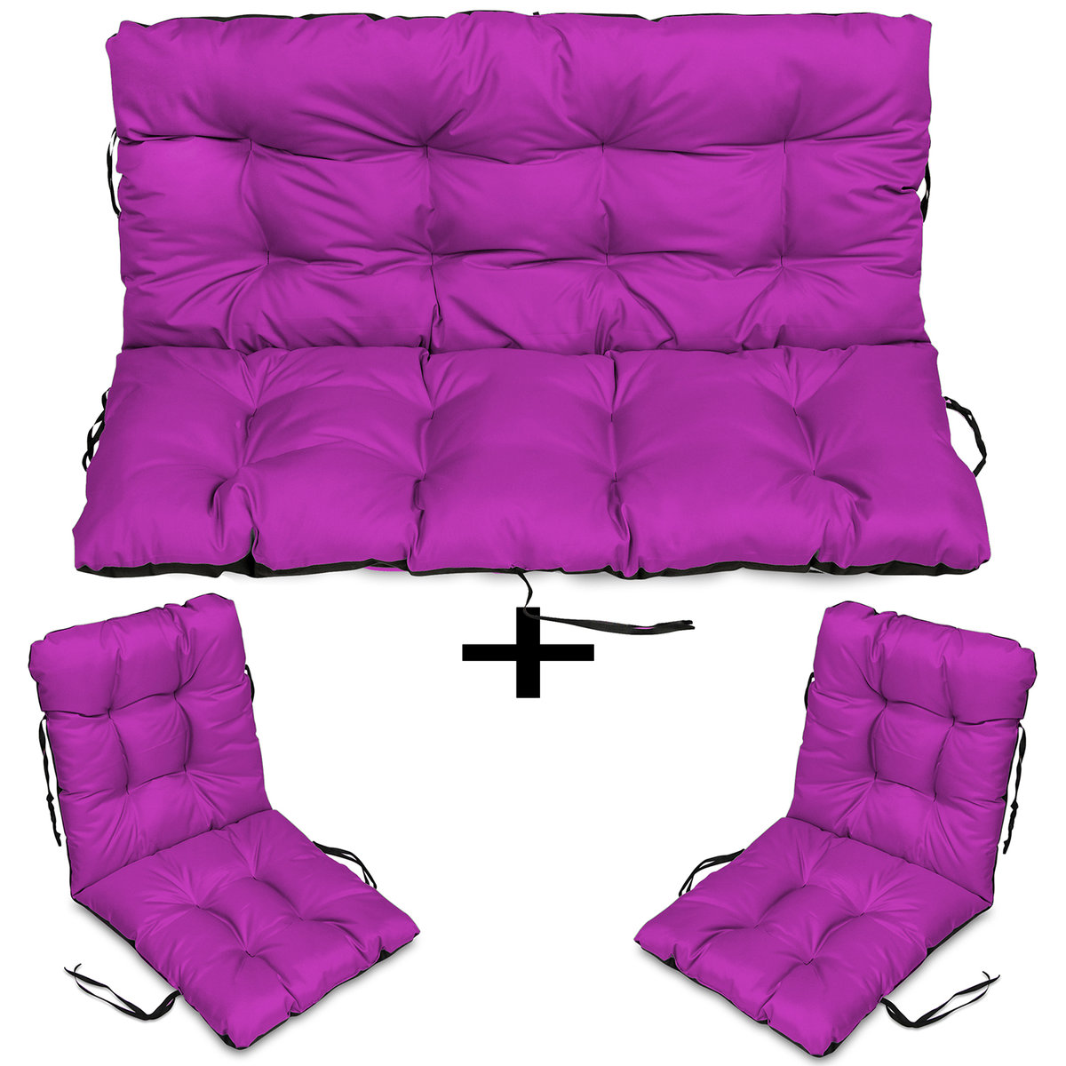 Poduszki Na Meble Rattan 180X60X50 Zestaw 2+1 Fuks
