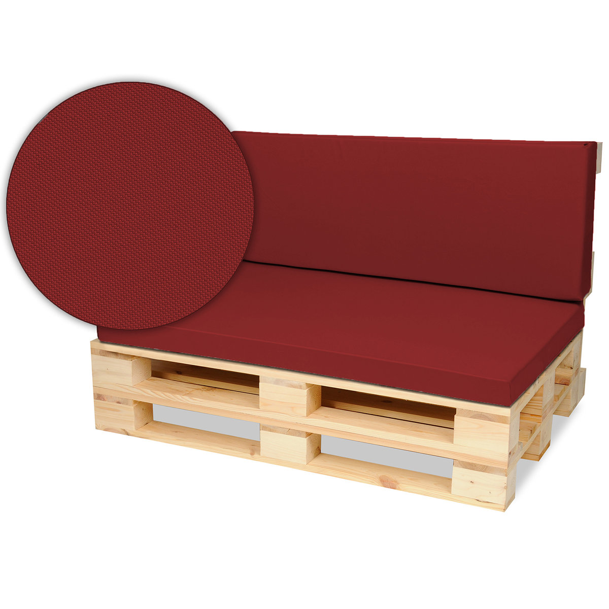 Zestaw Poduszek Na Meble Z Palet Palety Bordo