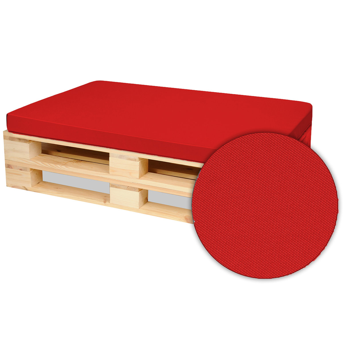 Poduszka Na Meble Z Palet Palety 120X80X8 Czerwony
