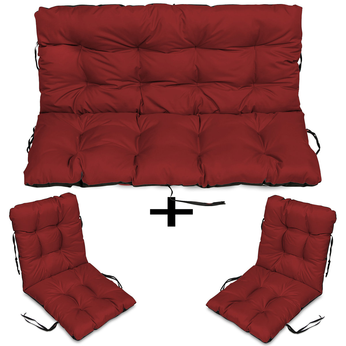 Poduszki Na Meble Rattan 180X60X50 Zestaw 2+1 Bord