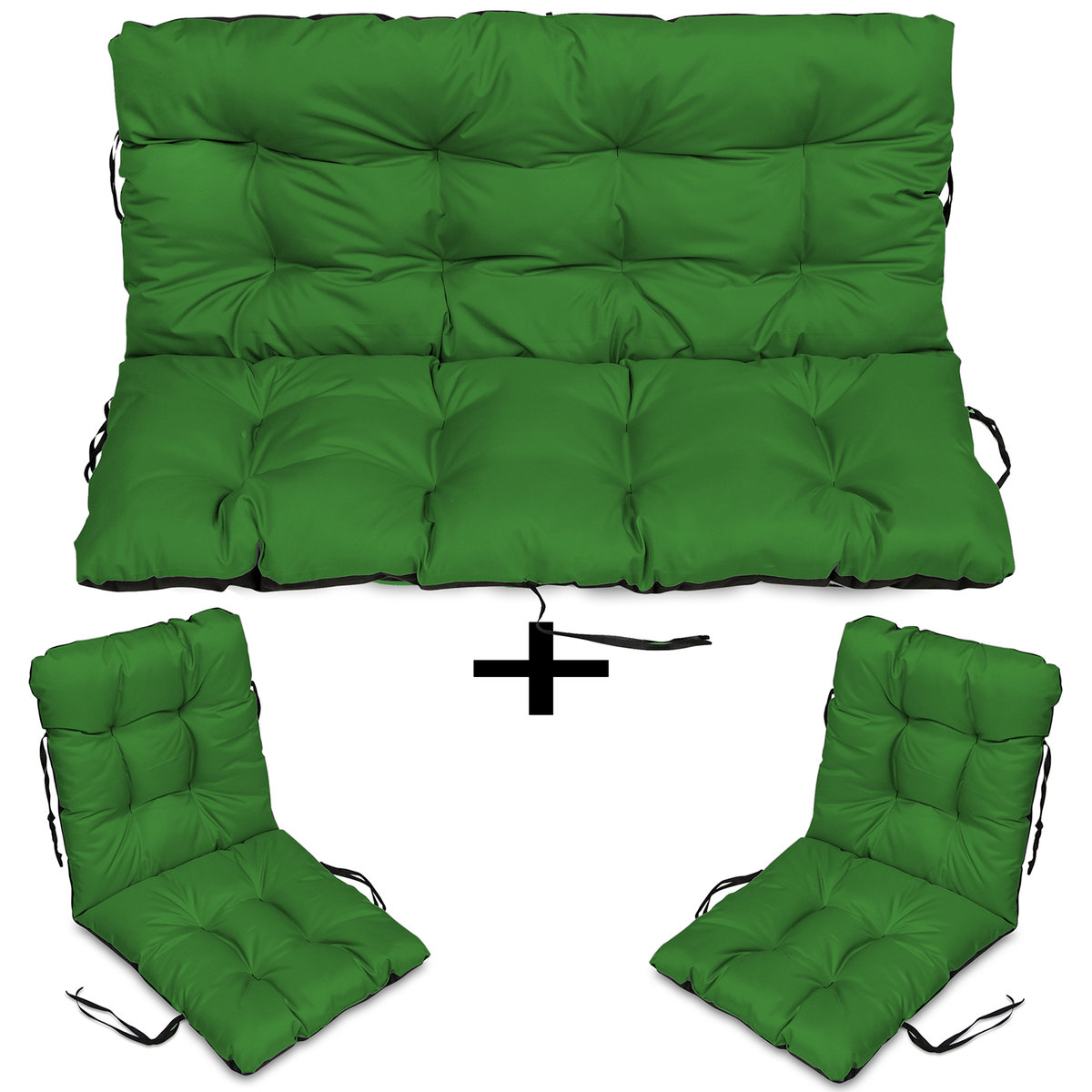 Poduszki Na Meble Rattan 140X60X50 Zestaw 2+1 Ziel