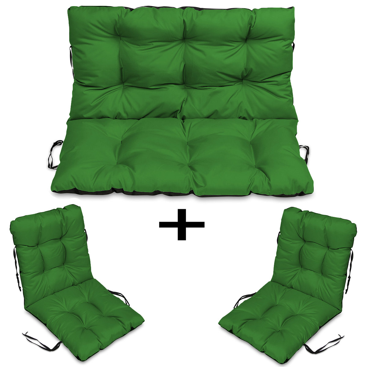 Poduszki Na Meble Rattan 120X60X50 Zestaw 2+1 Ziel