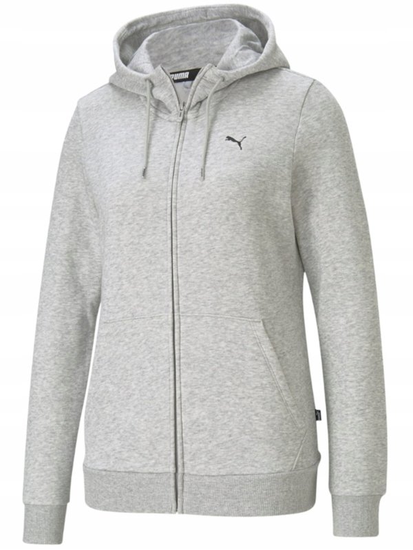 Bluza damska Puma ESS Small Logo Full-Zip szara 586811 54-S