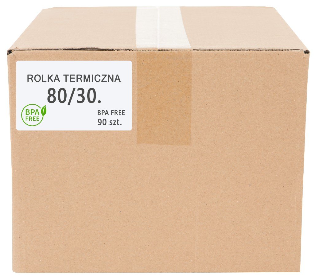 Rolki termiczne 80x30 (1 KARTON 90 SZT)