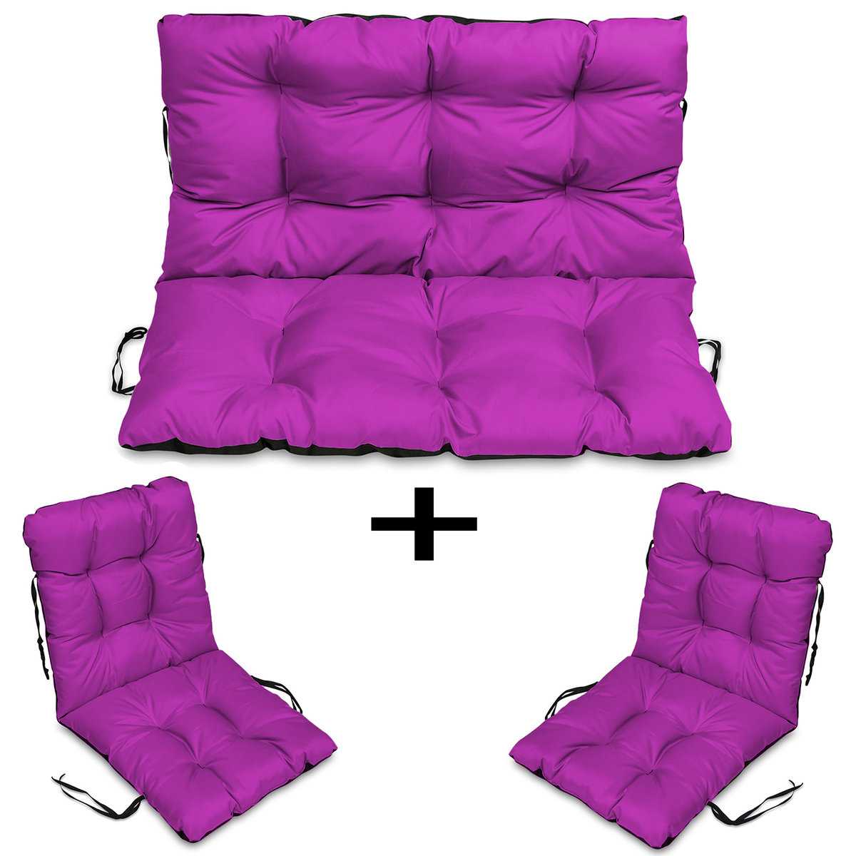 Poduszki Na Meble Rattan 120X60X50 Zestaw 2+1 Fuks