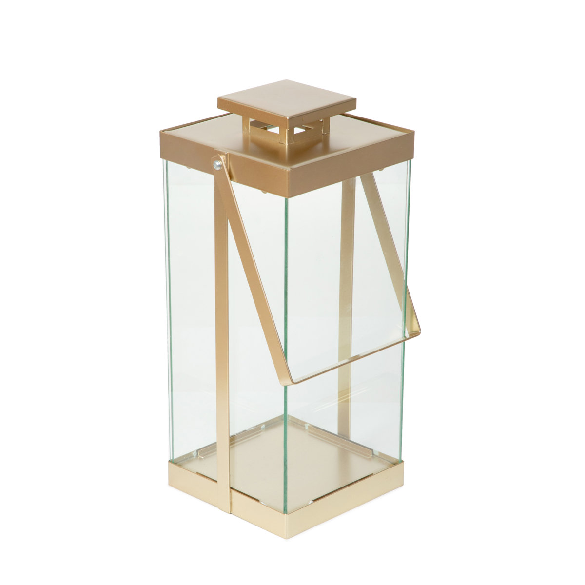 Lampion Brela Metalowa Złota 15X36 Cm Homla