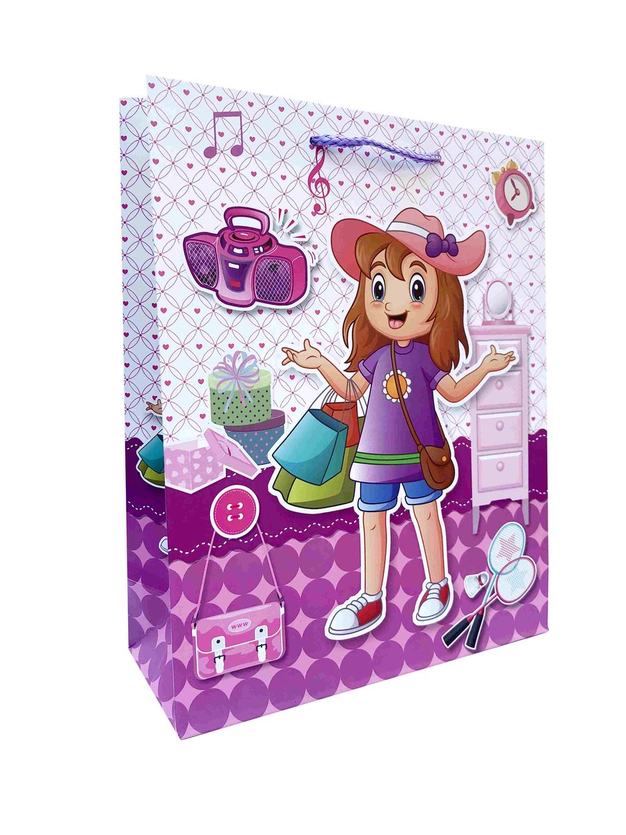 Torebki ozdobne dziewczynka 559B 12 sztuk - JU-PITER