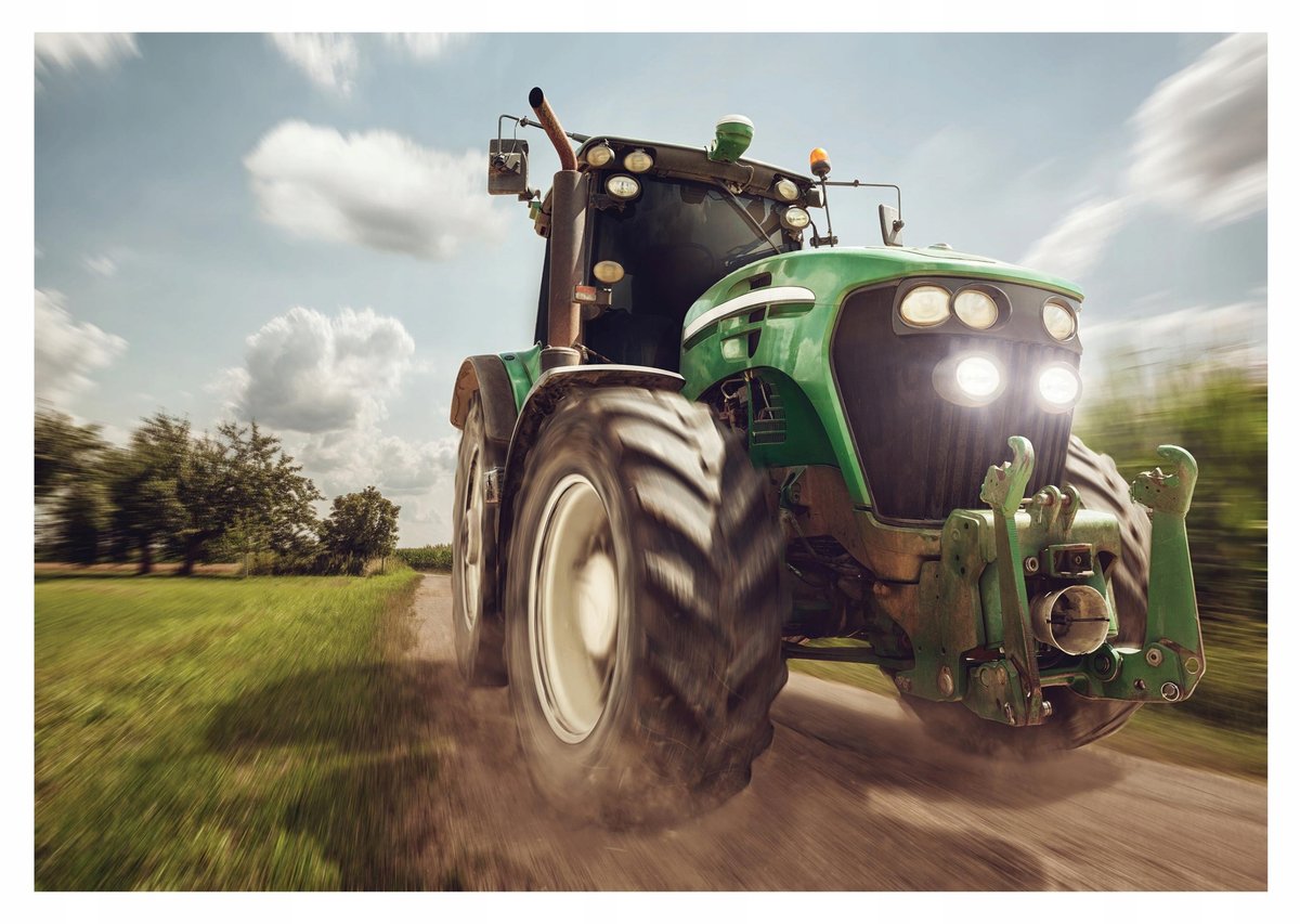Fototapeta TRAKTOR 3D Ciągnik Młodzieżowa 416x254