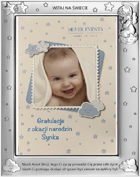 Ramka Anioł Stróż Z Modlitwą 7007/4Bc