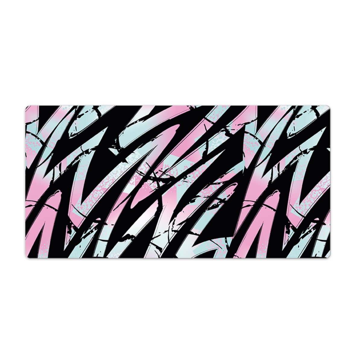 Ozdobna mata na biurko Bazgroły graffiti 90x45 cm