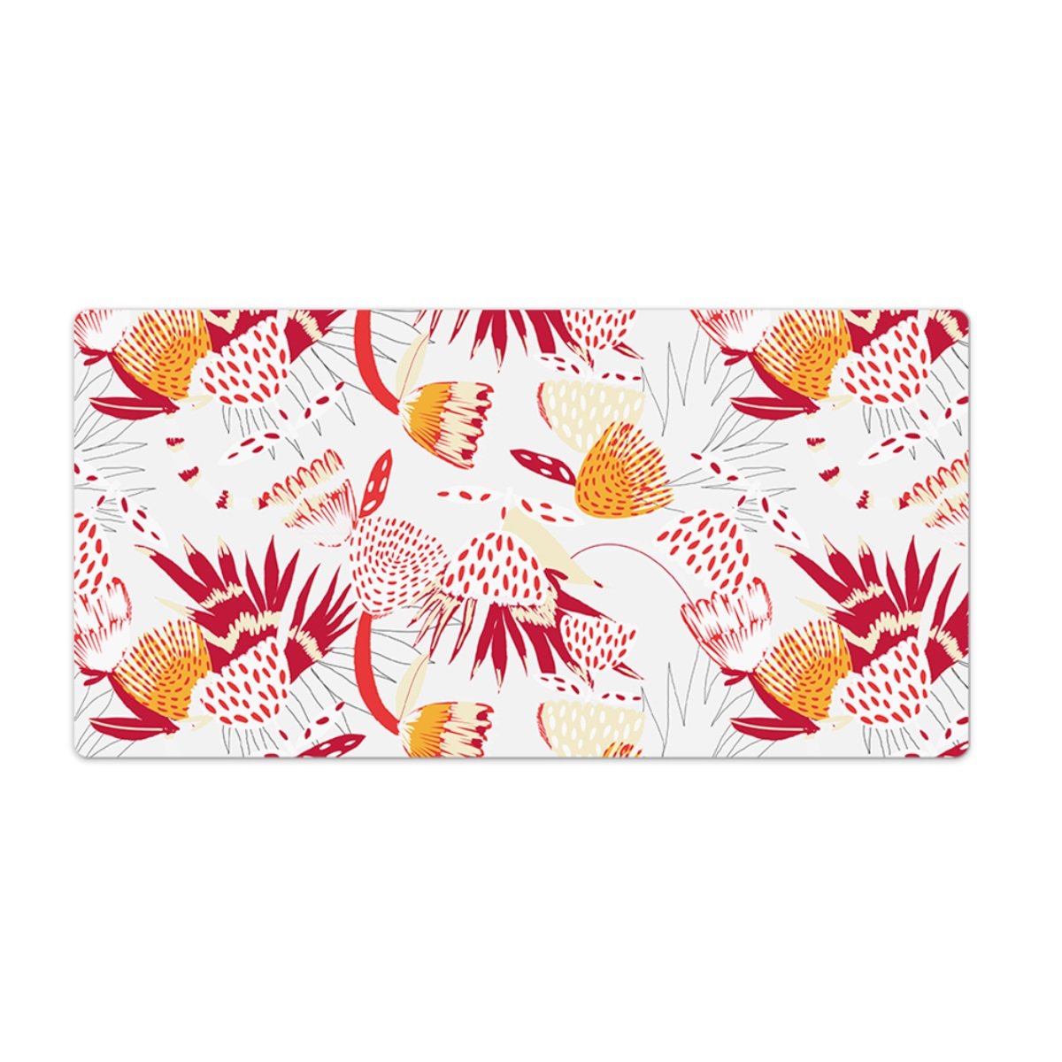 Podkładka na stół Wzór Czerwone Kwiaty 100x50 cm