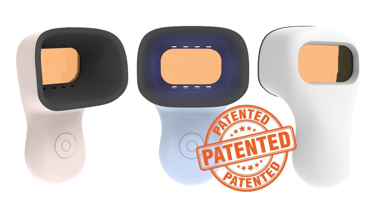 I-Cute, różowy, innowacyjny skaner czystości zębów do użytku domowego