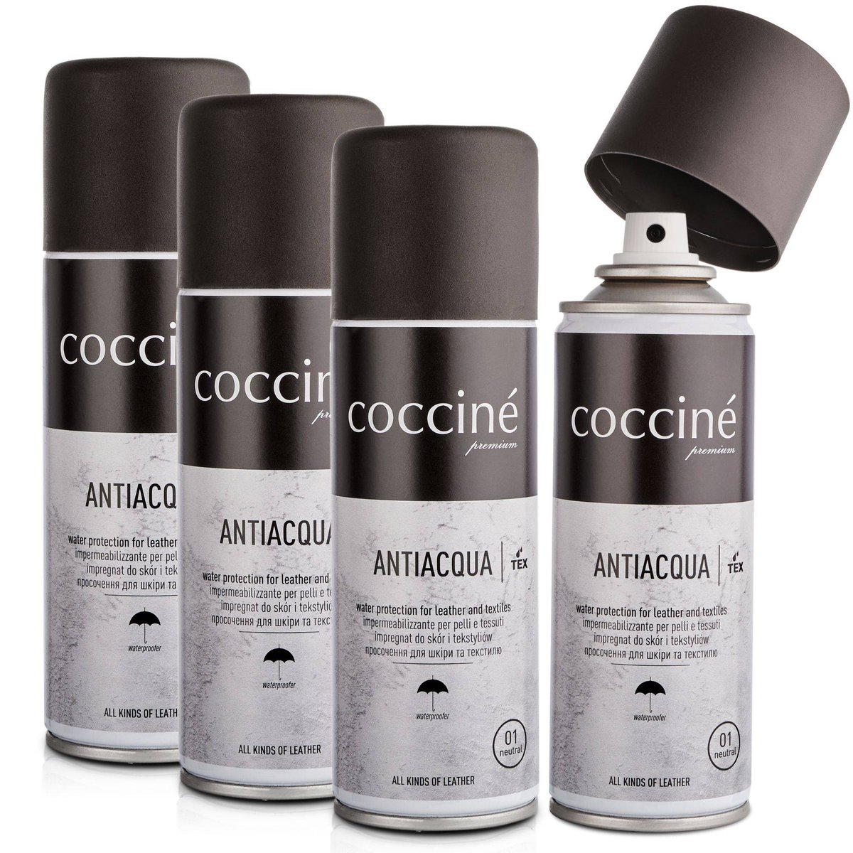 4x Coccine wodoodporny impregnat do butów antiacqua 150 ml
