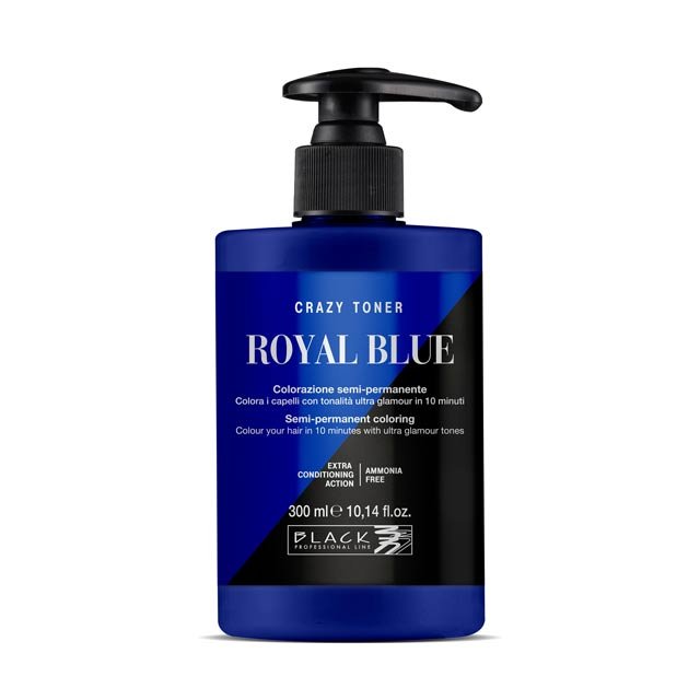 Black, Crazy Toner, 300ml Royal Blue