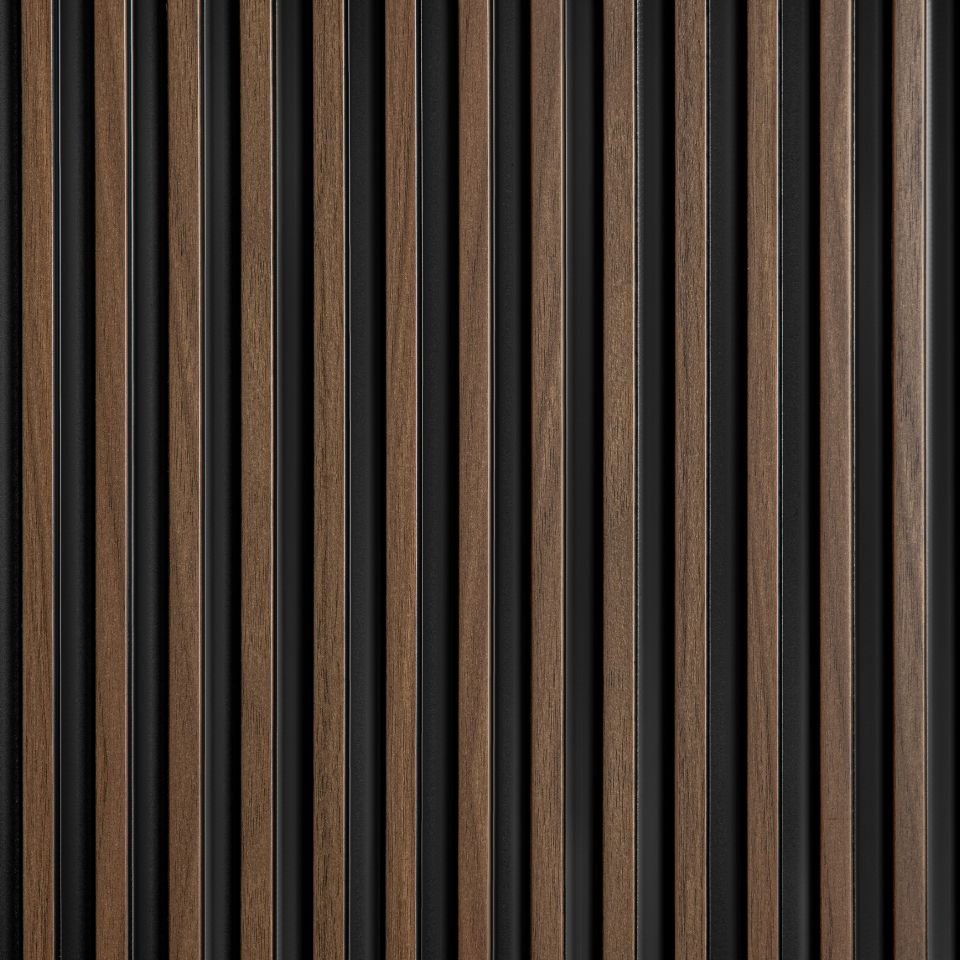 Panel Ścienny 3D Lamela Wodoodporna Stretto Dąb Ciemny L0104