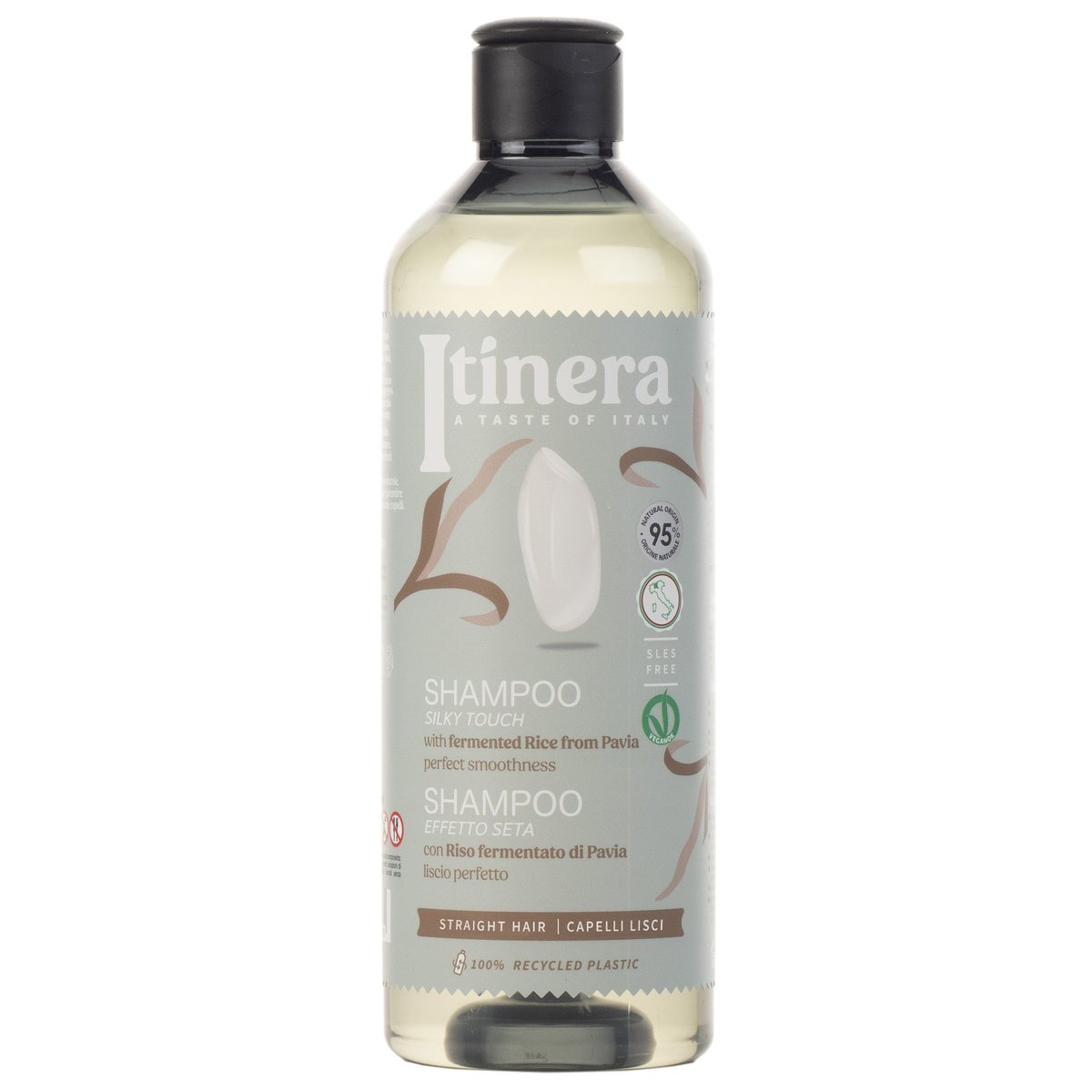 Itinera, Szampon Do Włosów Ze Sfermentowanym Ryżem Z Pavii, 95% Składników Naturalnych, 5x370 Ml