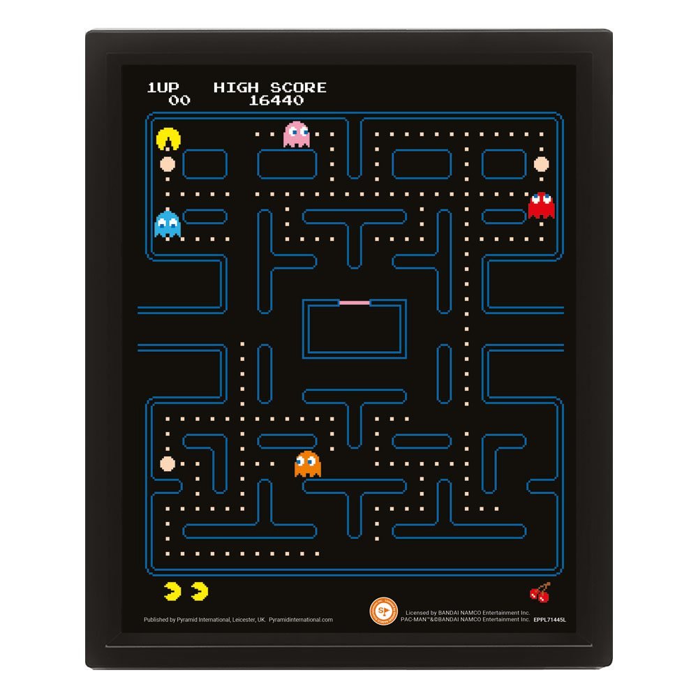 obraz w ramie 3D PAC-MAN - MAZE