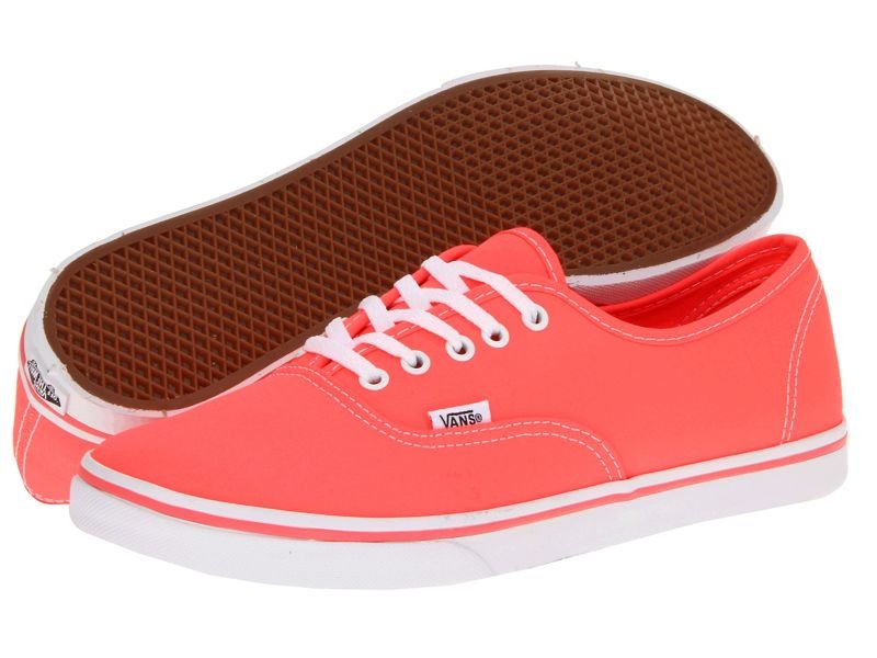 trampki damskie VANS - AUTHENTIC LO PRO NEON/CORAL-37