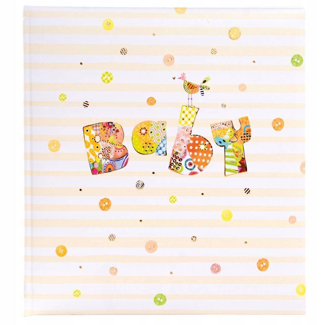 Goldbuch Złota księga, Album Baby Baby Circle, 30 x 31 cm, 60 stron z pergaminowy satynowany, papier z ozdobnym nadrukiem ze złotym tłoczeniem i reliefem, 30 x 31 cm 15 317