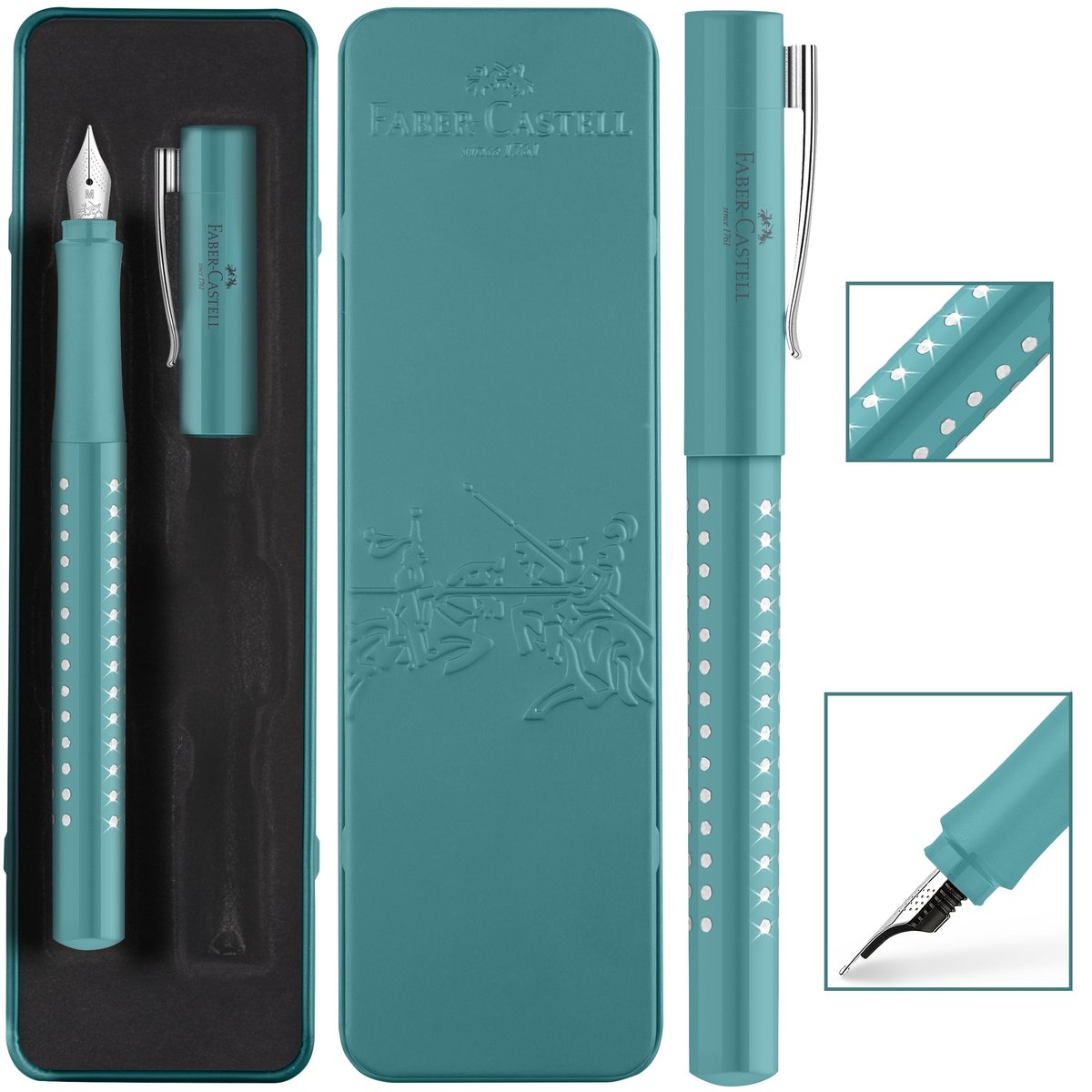 FABER-CASTELL Pióro wieczne Sparkle M w etui Ocean