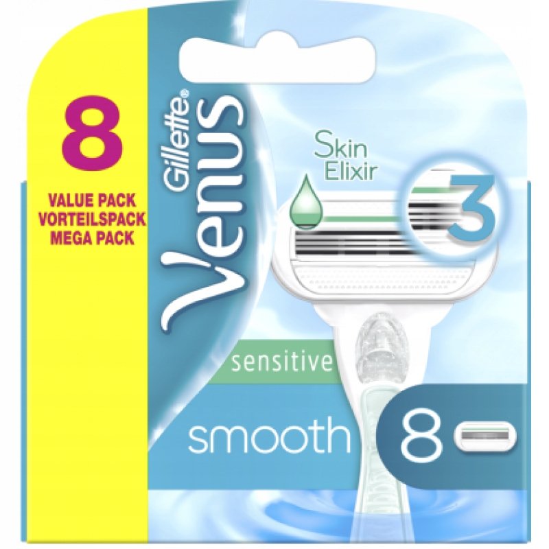 Gillette 8x Venus Sensitive Smooth Skin Nożyki Wkł