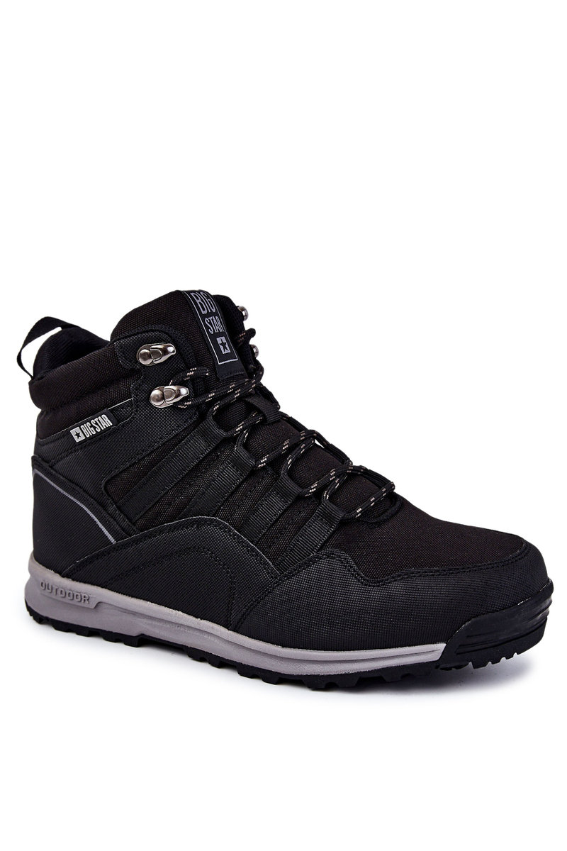 Męskie Buty Trekkingowe Ocieplane Big Star KK174371 Czarne-44