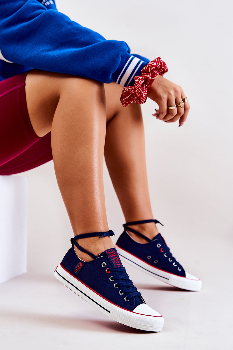 Damskie Trampki BIG STAR JJ274121 Granatowe-37