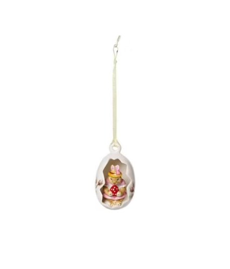 Zawieszka-jajko Anna i różowe kwiaty Bunny Tales Villeroy & Boch