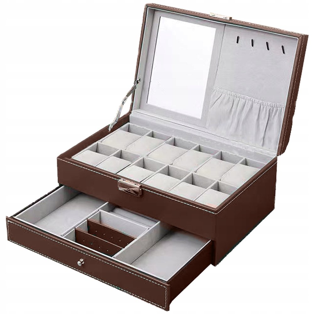 PUDEŁKO ETUI ORGANIZER SZKATUŁKA ZEGARKI 12szt G23
