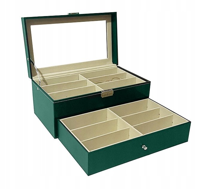 PUDEŁKO ETUI OKULARY EKSPOZYTOR 12SZT SZKATUŁKA G9