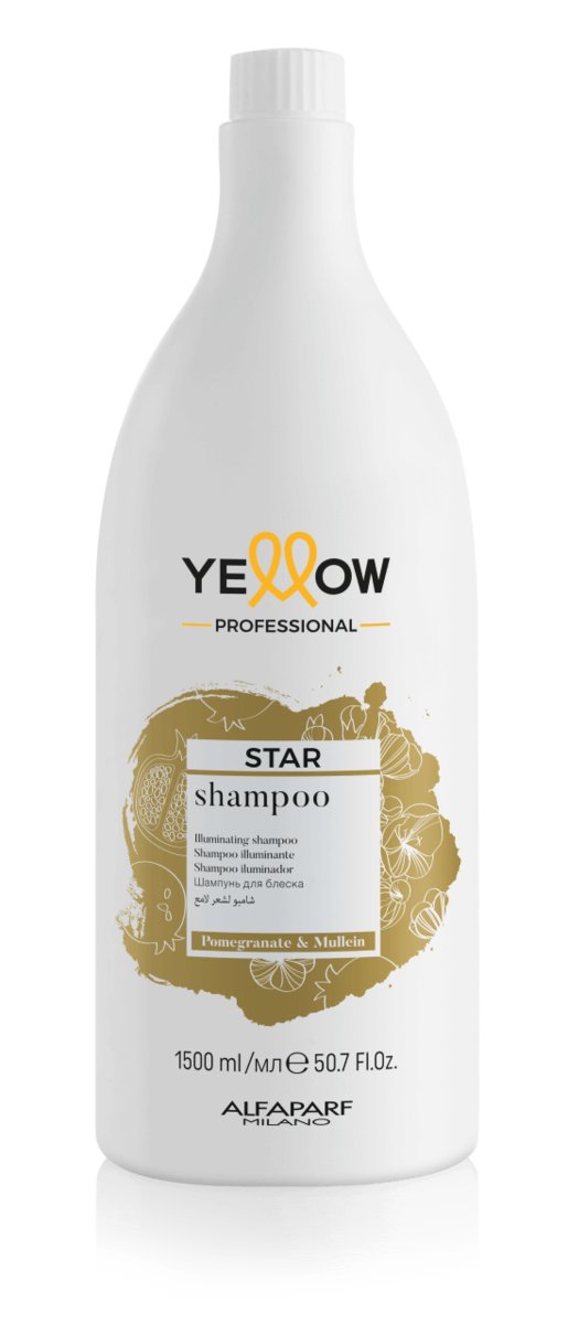 Yellow Star, Szampon nabłyszczający do włosów, 1500ml