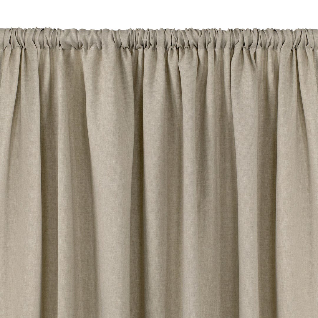 Zasłona CARMENA kolor beżowy styl klasyczny tunel 5 cm plecionka 300x300 homede - CURT/HOM/CARMENA/BRAID/TUNNEL/BEIGE/300x300