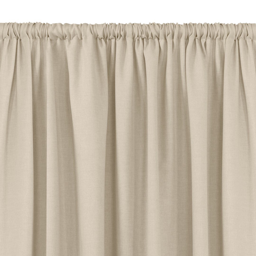 Zasłona CARMENA kolor kremowy styl klasyczny tunel 5 cm plecionka 600x270 homede - CURT/HOM/CARMENA/BRAID/TUNNEL/CREAM/600x270