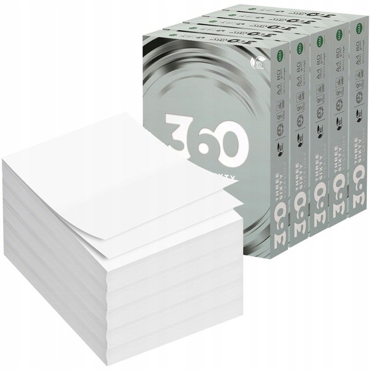 KPLl 5X PAPIER BIUROWY KSERO A4 80g