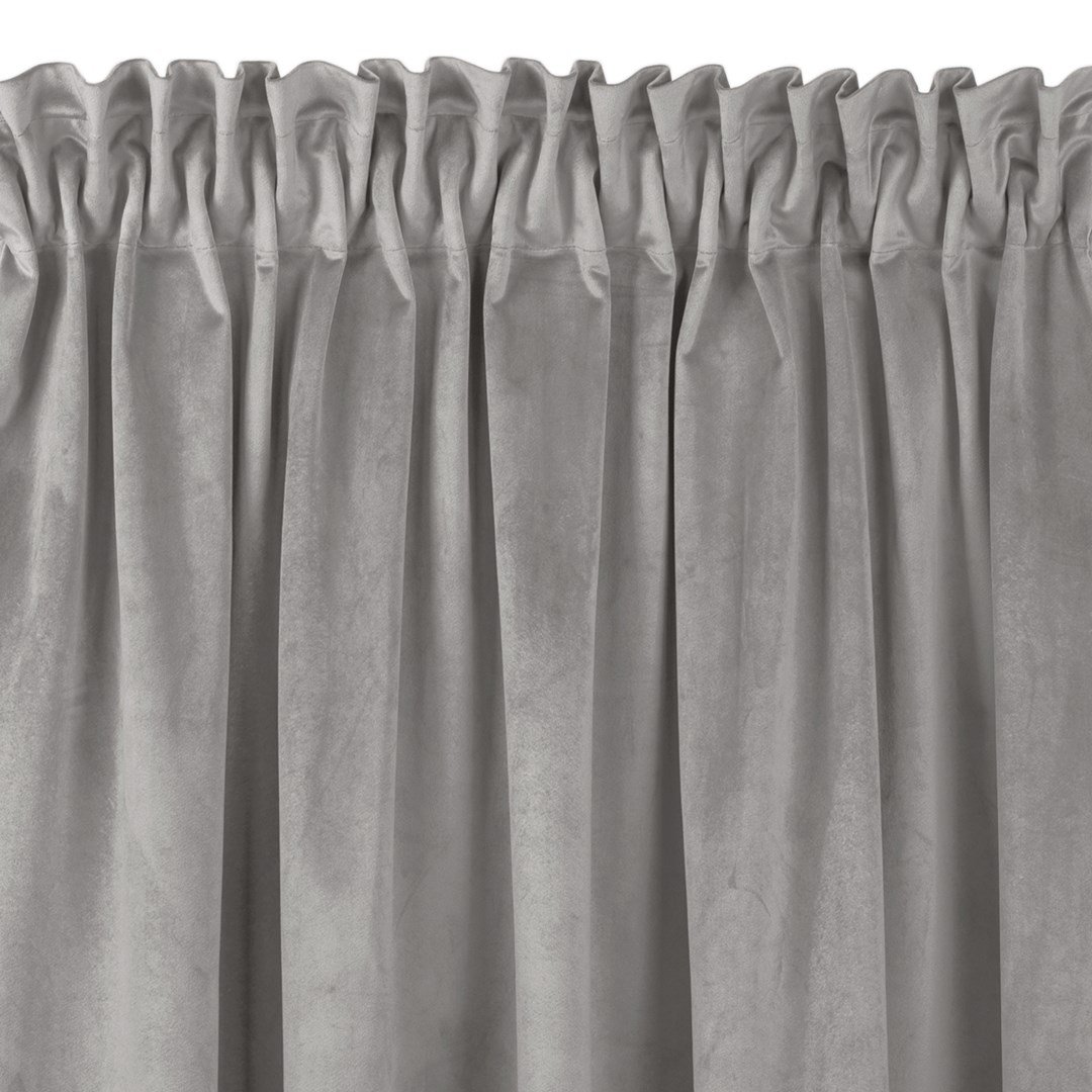 Zasłona VILA kolor szary styl klasyczny taśma smok transparentna 7,5 cm z grzywką 3 cm velvet 530x175 homede - CURT/HOM/VILA/VEL