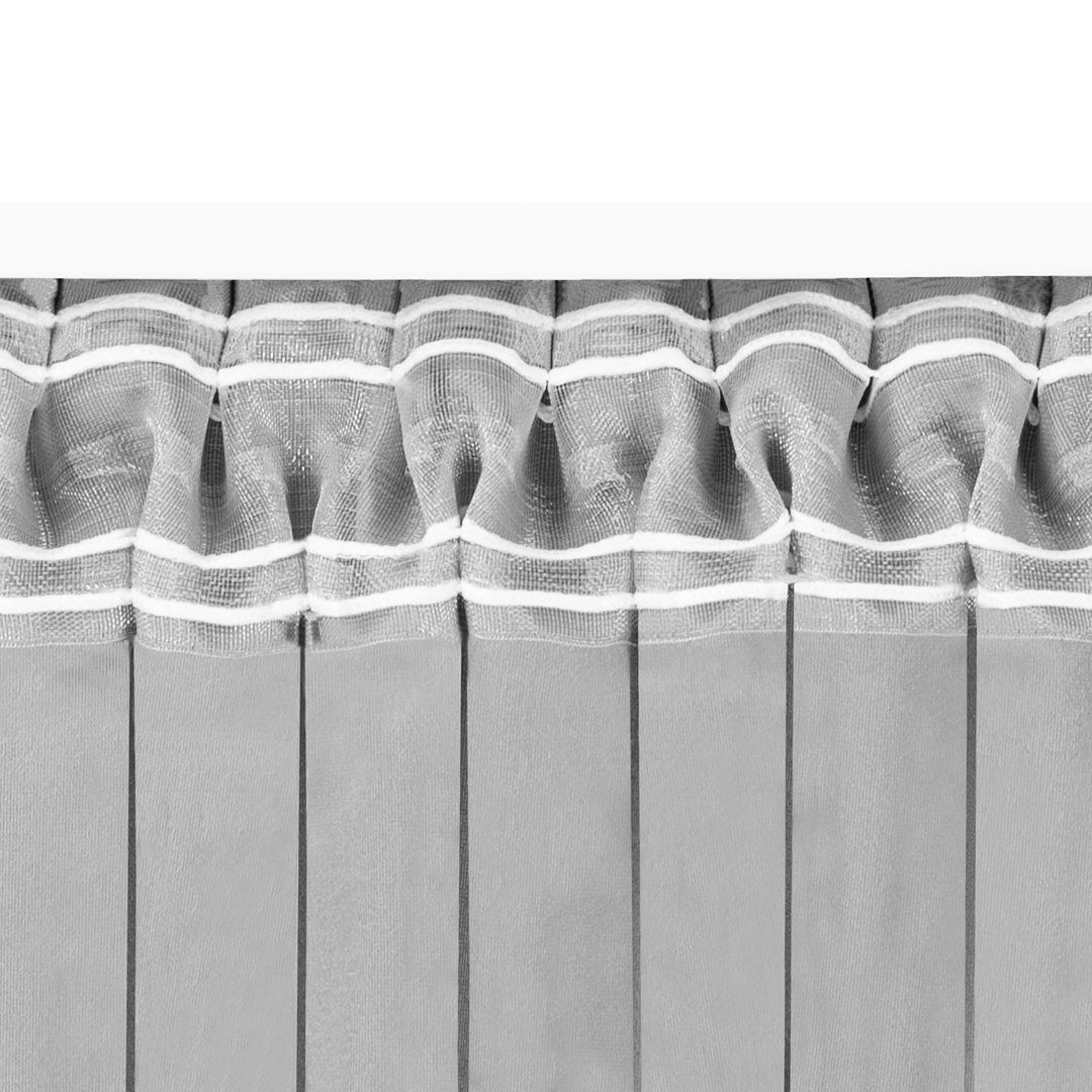 Zasłona VILA kolor szary styl klasyczny taśma smok transparentna 5 cm z grzywką 3 cm velvet 135x270 homede - CURT/HOM/VILA/VELVE