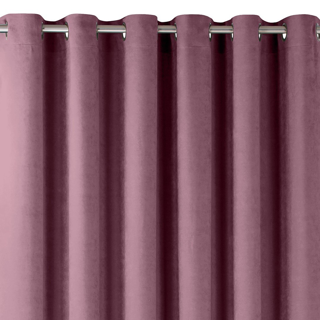Zasłona MILANA kolor liliowy styl klasyczny srebrne przelotki metalowe srebrne szenila 280x300 homede - CURT/HOM/MILANA/CHENILLE