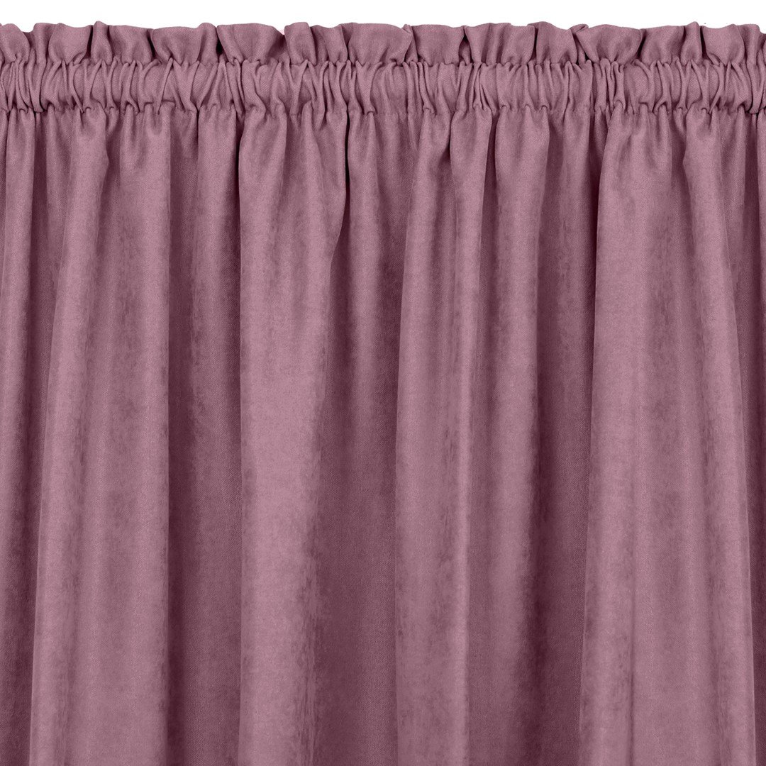 Zasłona MILANA kolor liliowy styl klasyczny tunel 5 cm z grzywką 3 cm szenila 560x225 homede - CURT/HOM/MILANA/CHENILLE/TUNNEL/F