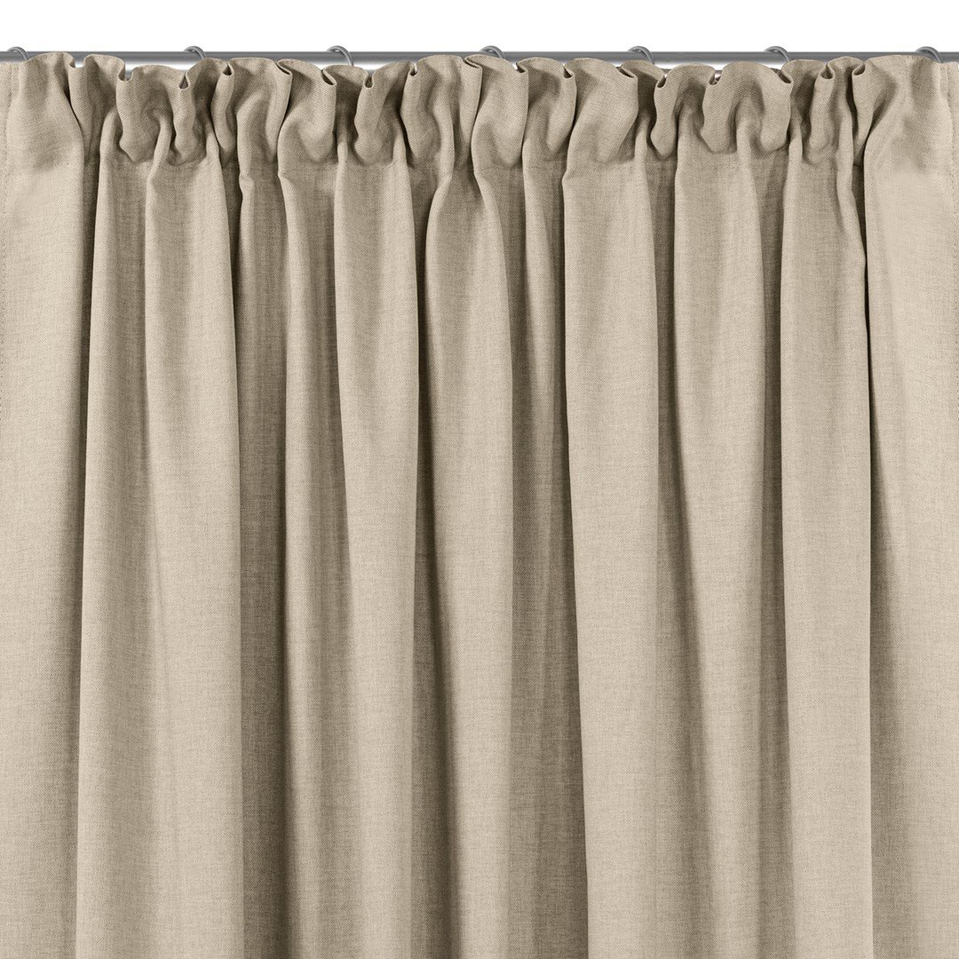 Zasłona CARMENA kolor beżowy styl klasyczny taśma smok transparentna 10 cm plecionka 300x300 homede - CURT/HOM/CARMENA/BRAID/PLE