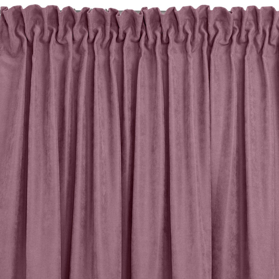 Zasłona MILANA kolor liliowy styl klasyczny taśma smok transparentna 7,5 cm z grzywką 3 cm szenila 560x225 homede - CURT/HOM/MIL