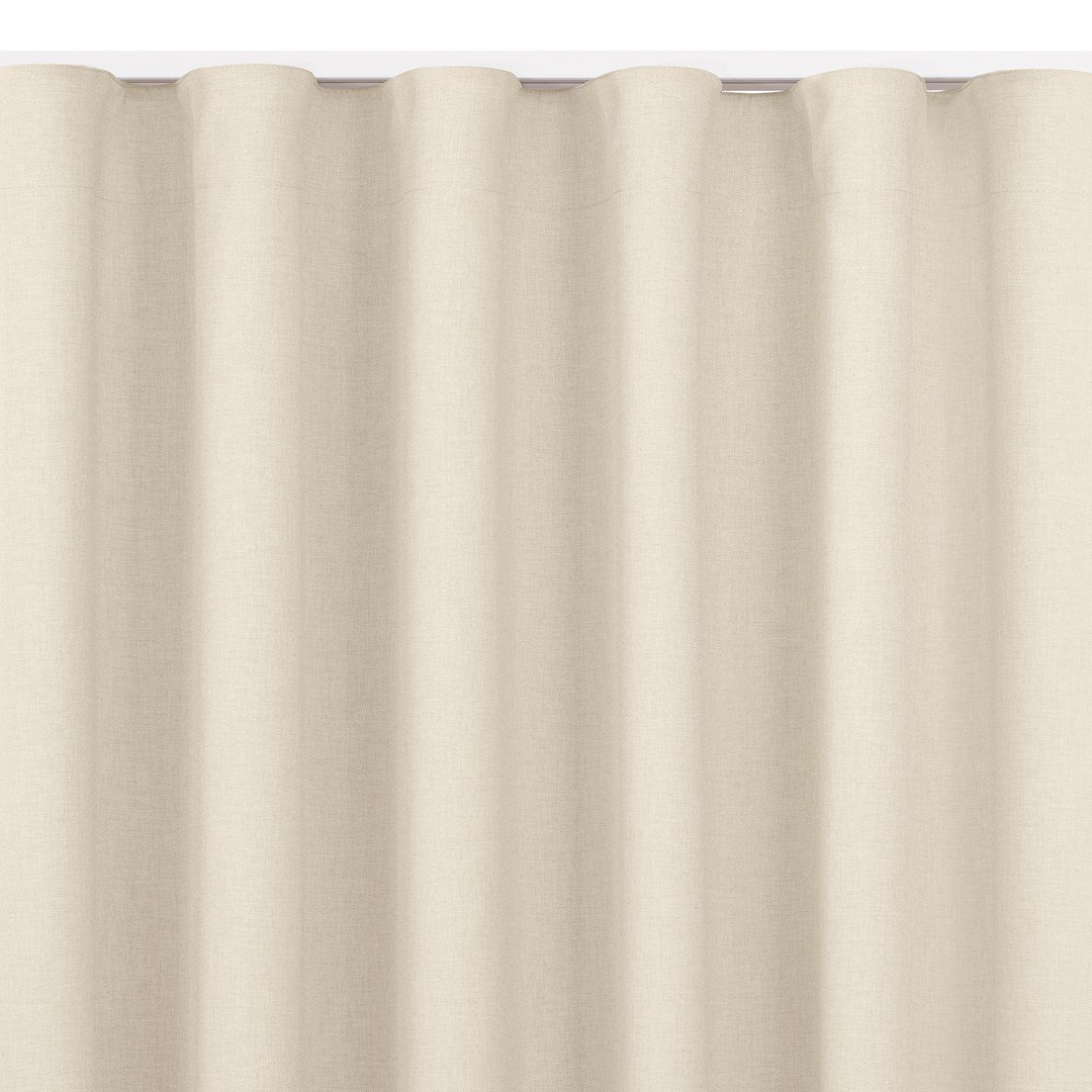Zasłona CARMENA kolor kremowy styl klasyczny taśma wave transparentna 7 cm plecionka 150x300 homede - CURT/HOM/CARMENA/BRAID/PLE