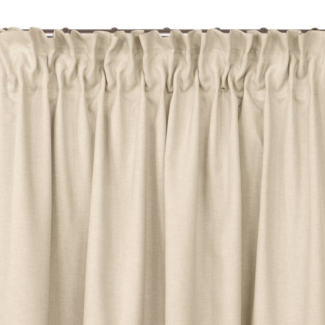 Zasłona CARMENA kolor kremowy styl klasyczny taśma smok transparentna 10 cm z grzywką 3 cm plecionka 300x245 homede - CURT/HOM/C