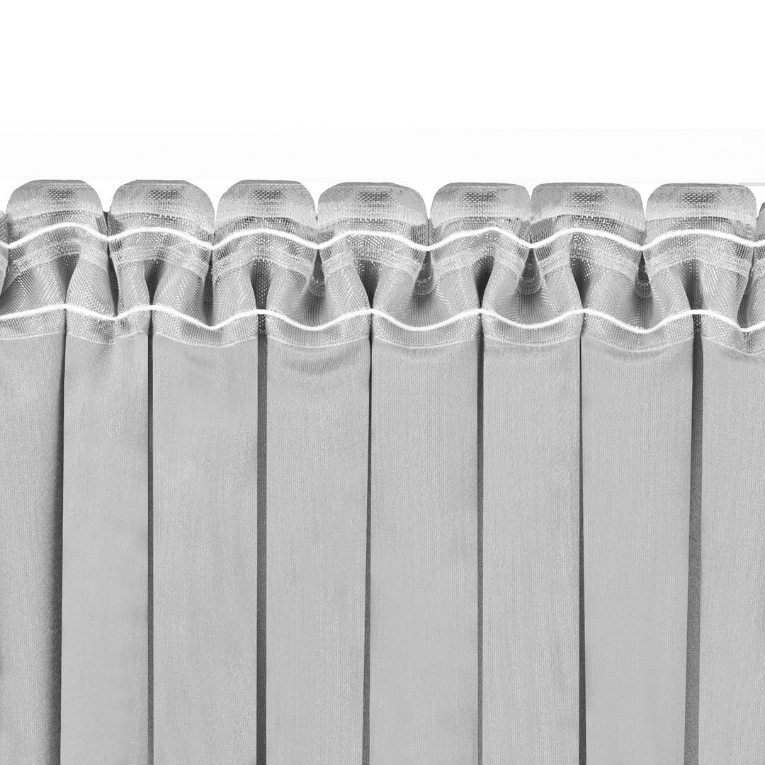 Zasłona VILA kolor szary styl klasyczny taśma smok transparentna 5 cm velvet 135x245 homede - CURT/HOM/VILA/VELVET/PLEAT/D/50/GR